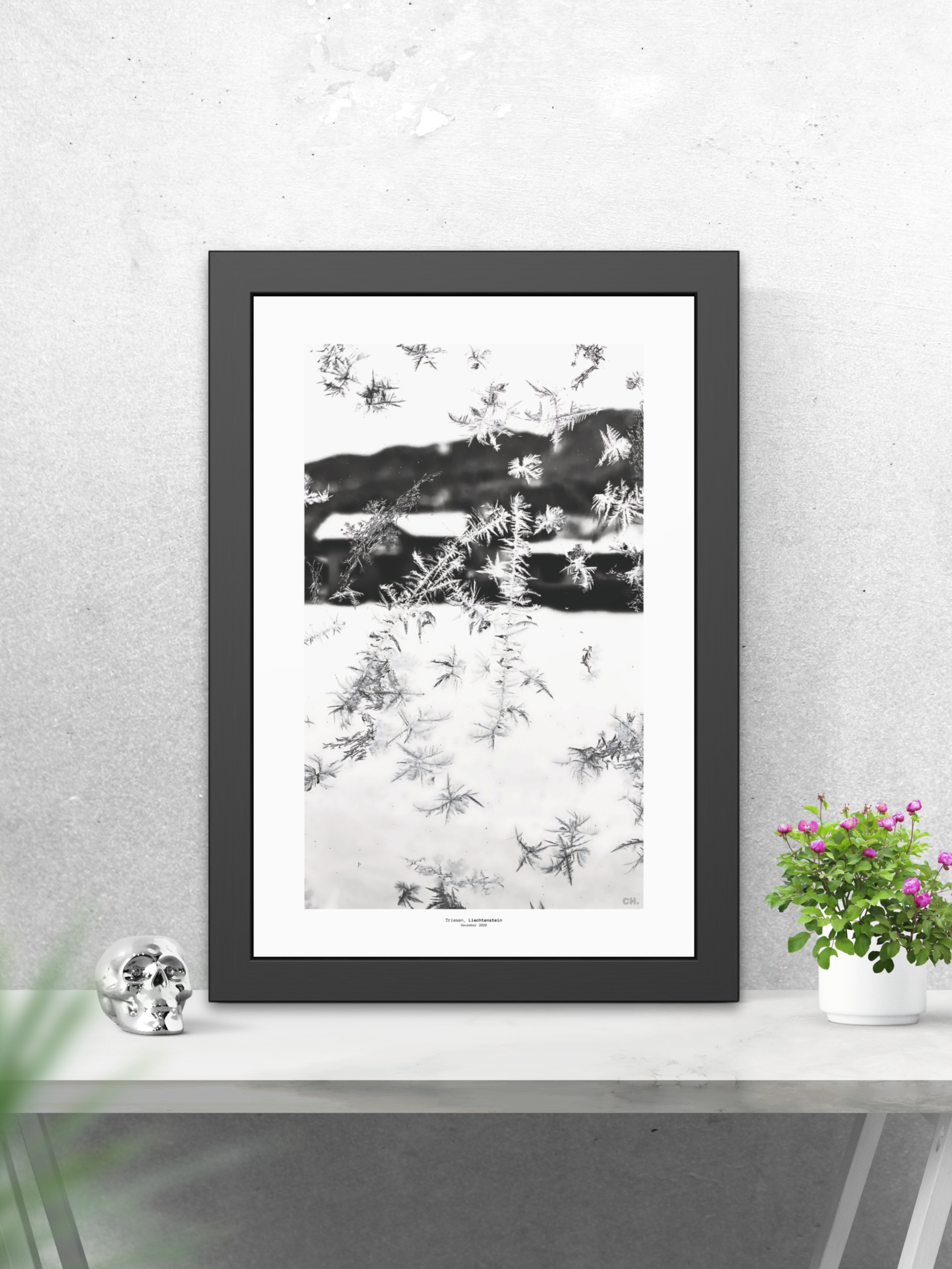 Ice Script - Framed Fine Art Photography Print - artisCHt