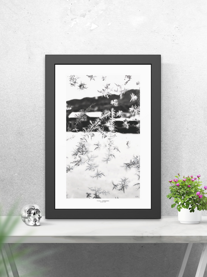 Ice Script - Framed Fine Art Photography Print - artisCHt