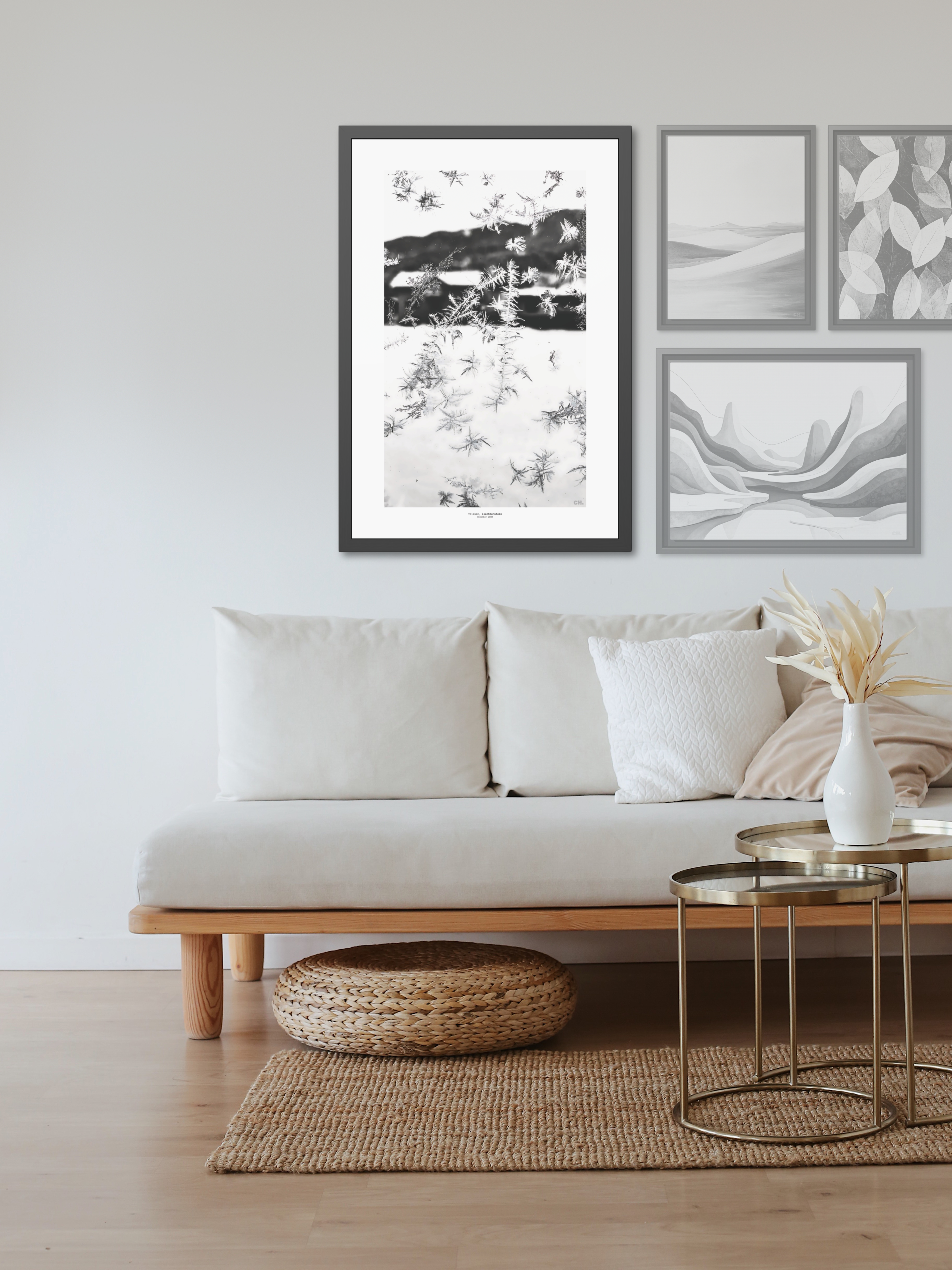 Ice Script - Framed Fine Art Photography Print - artisCHt