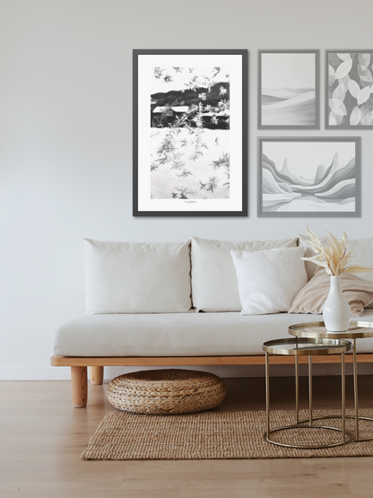 Ice Script - Framed Fine Art Photography Print - artisCHt