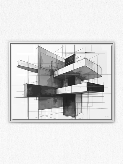 Intersections of Eternity - Framed Canvas Prints - artisCHt
