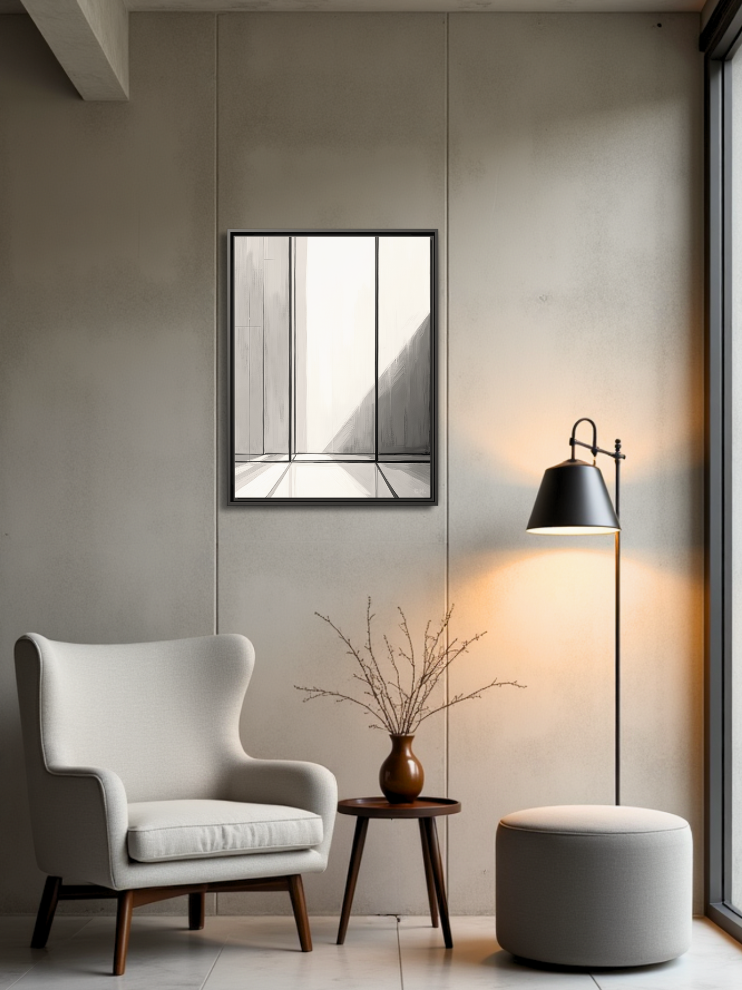 Light’s Divide - Framed Canvas Prints - artisCHt