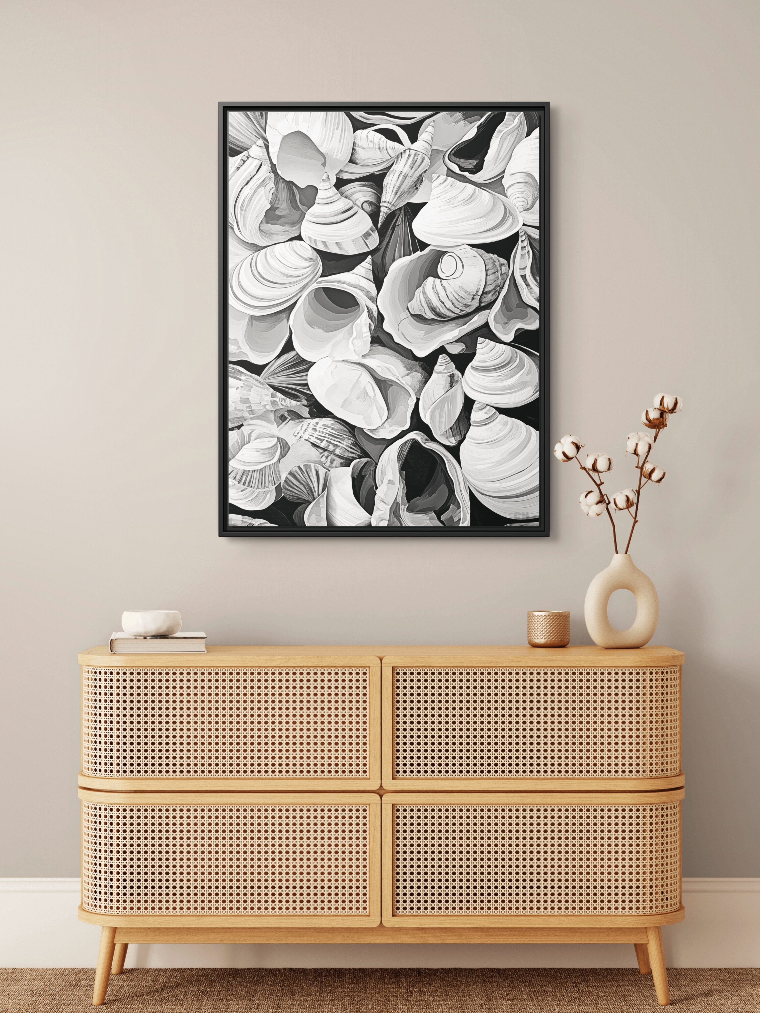 Ocean's Relics - Framed Canvas Prints - artisCHt