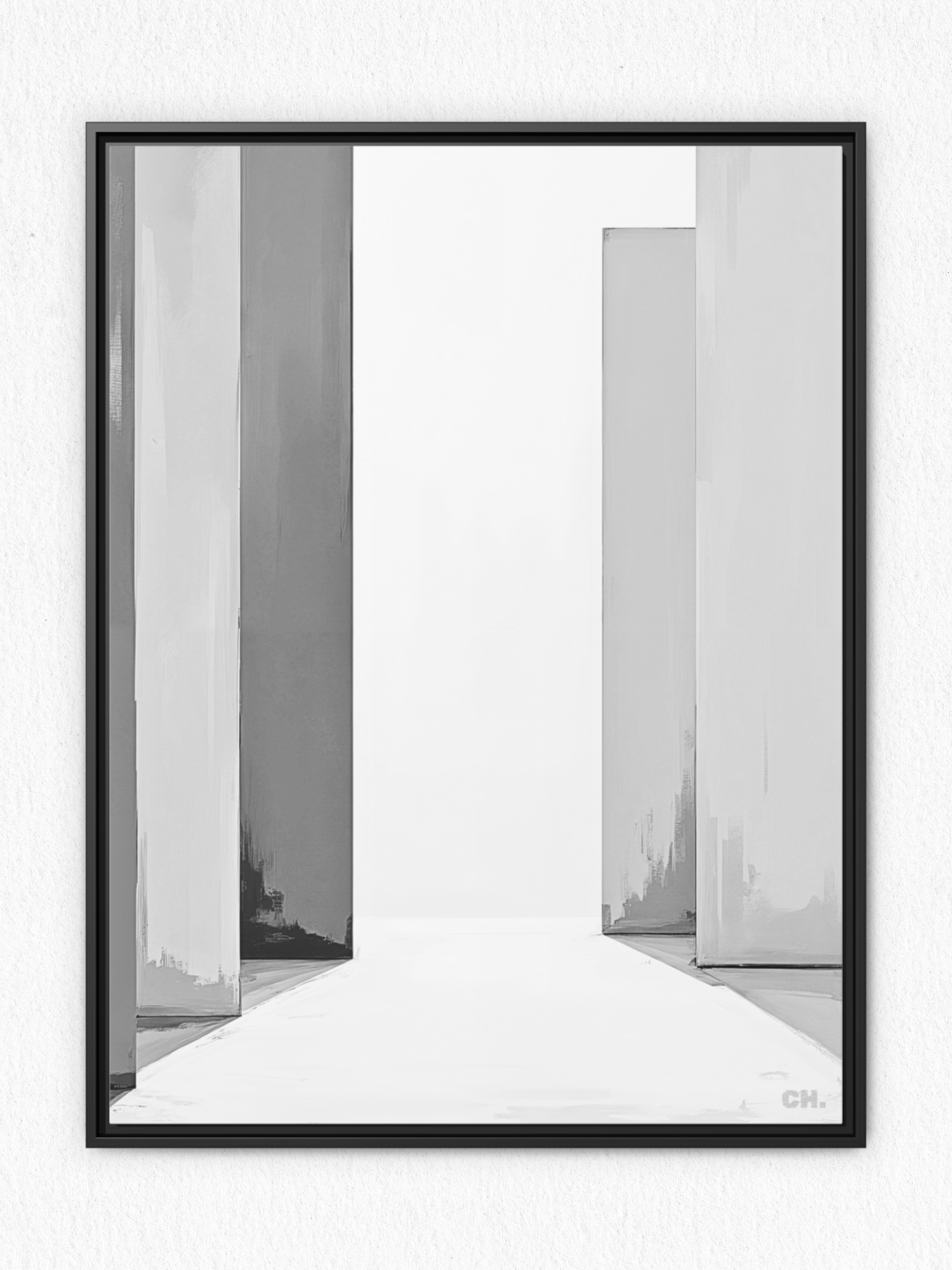 Path Between - Framed Canvas Prints - artisCHt