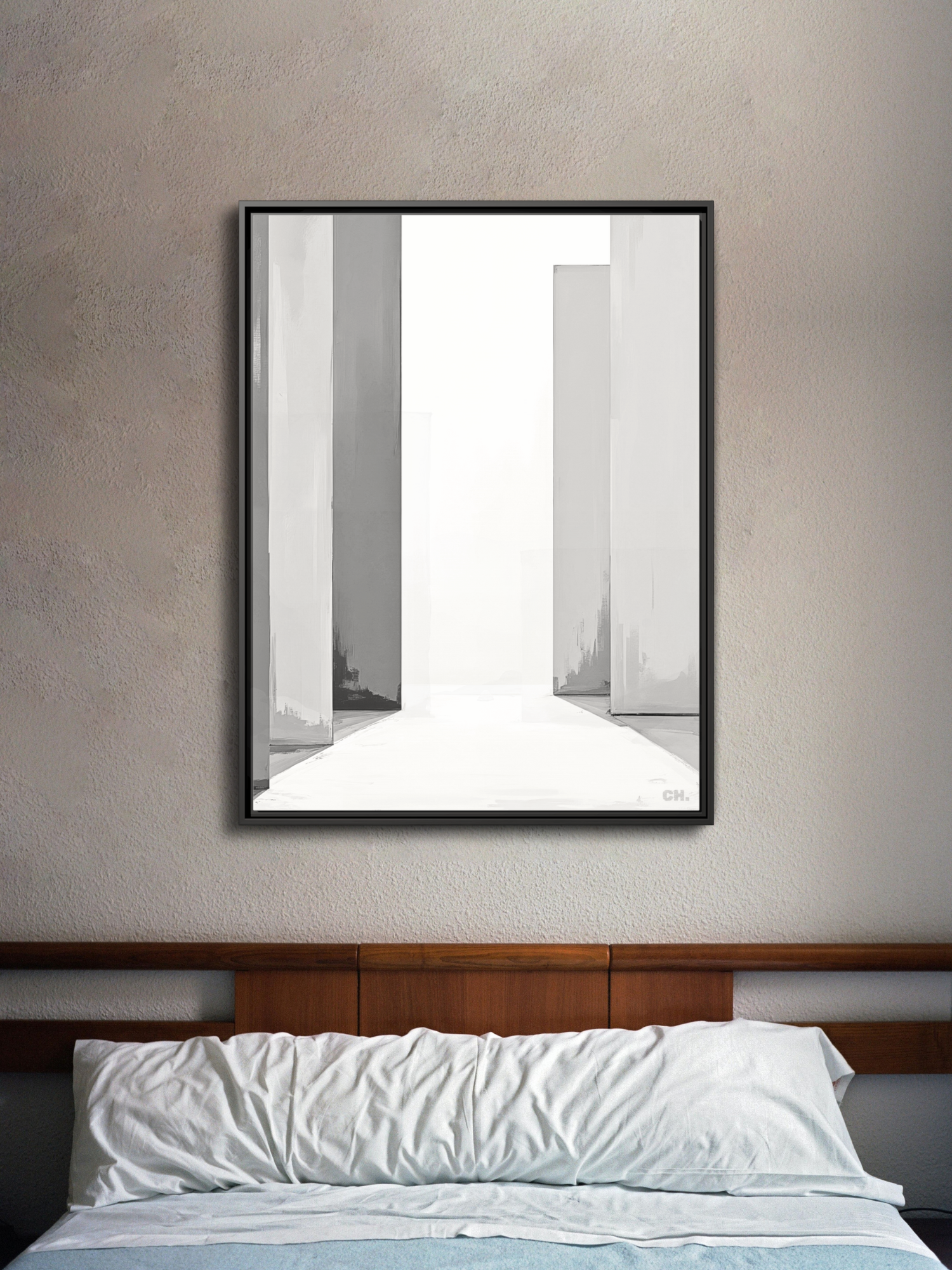 Path Between - Framed Canvas Prints - artisCHt