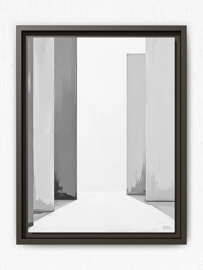 Path Between - Framed Canvas Prints - artisCHt