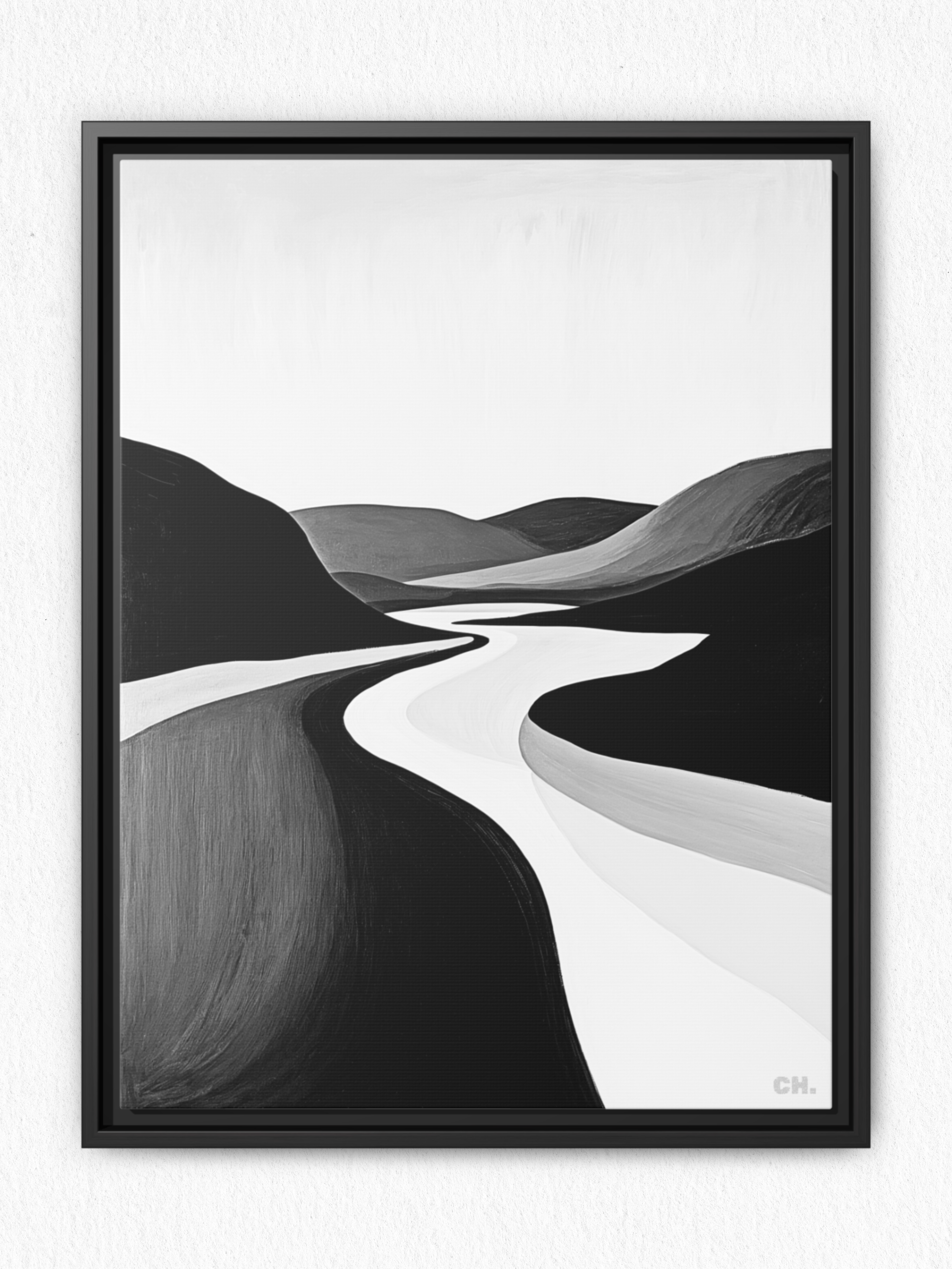 River’s Embrace - Framed Canvas Prints - artisCHt