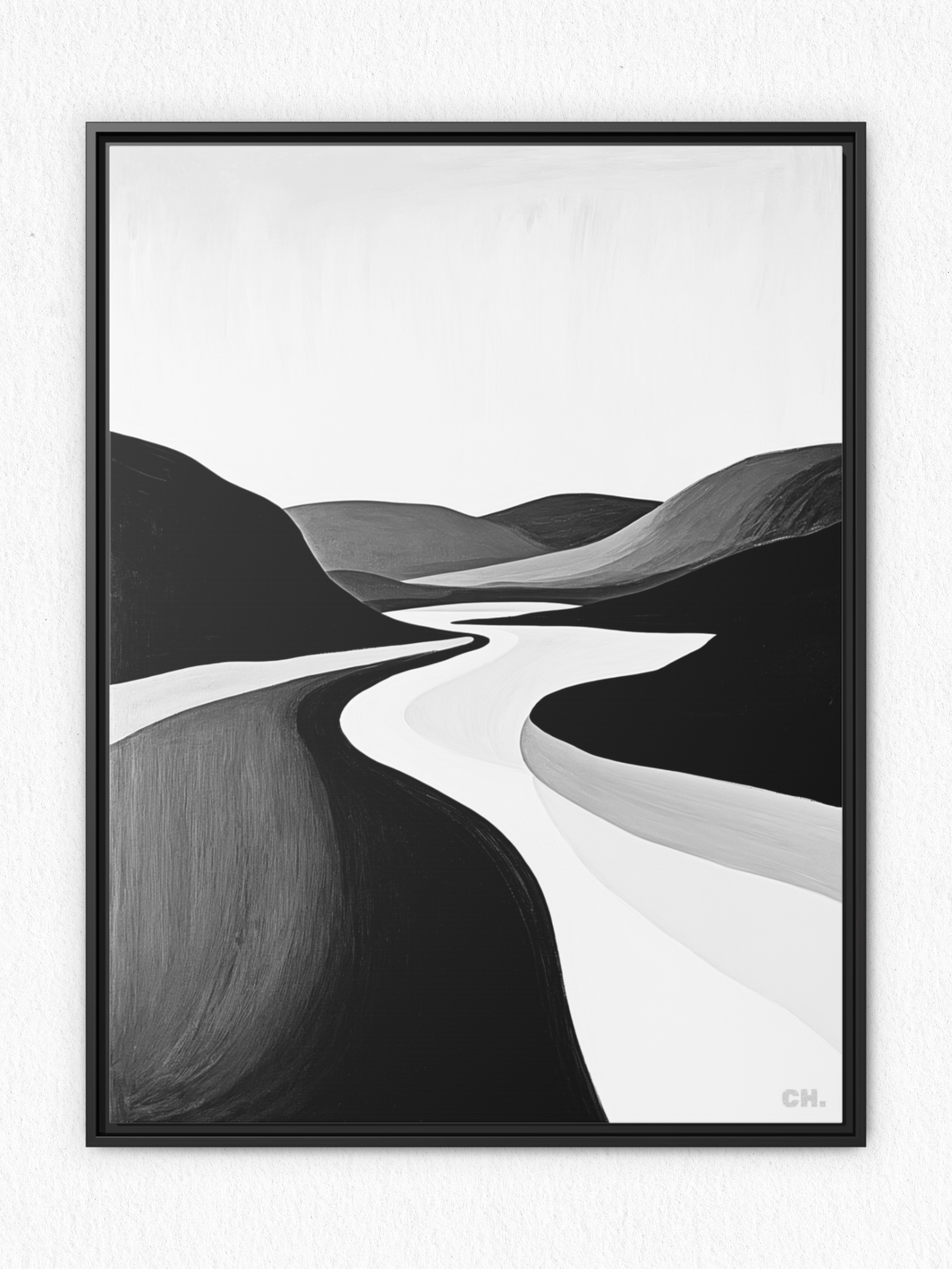 River’s Embrace - Framed Canvas Prints - artisCHt