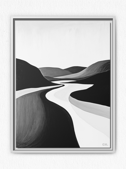 River’s Embrace - Framed Canvas Prints - artisCHt