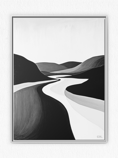 River’s Embrace - Framed Canvas Prints - artisCHt