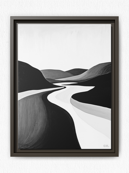 River’s Embrace - Framed Canvas Prints - artisCHt