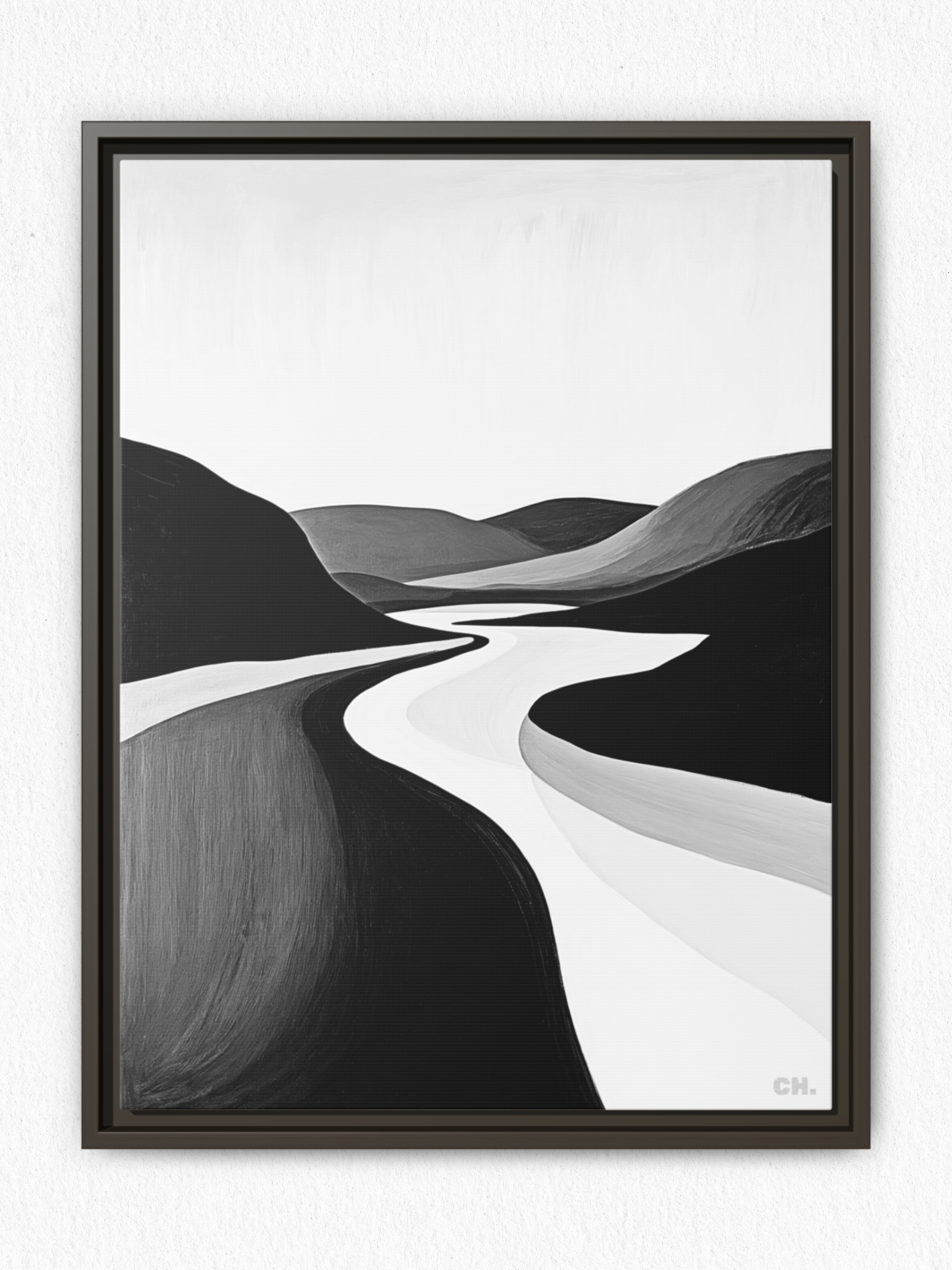 River’s Embrace - Framed Canvas Prints - artisCHt