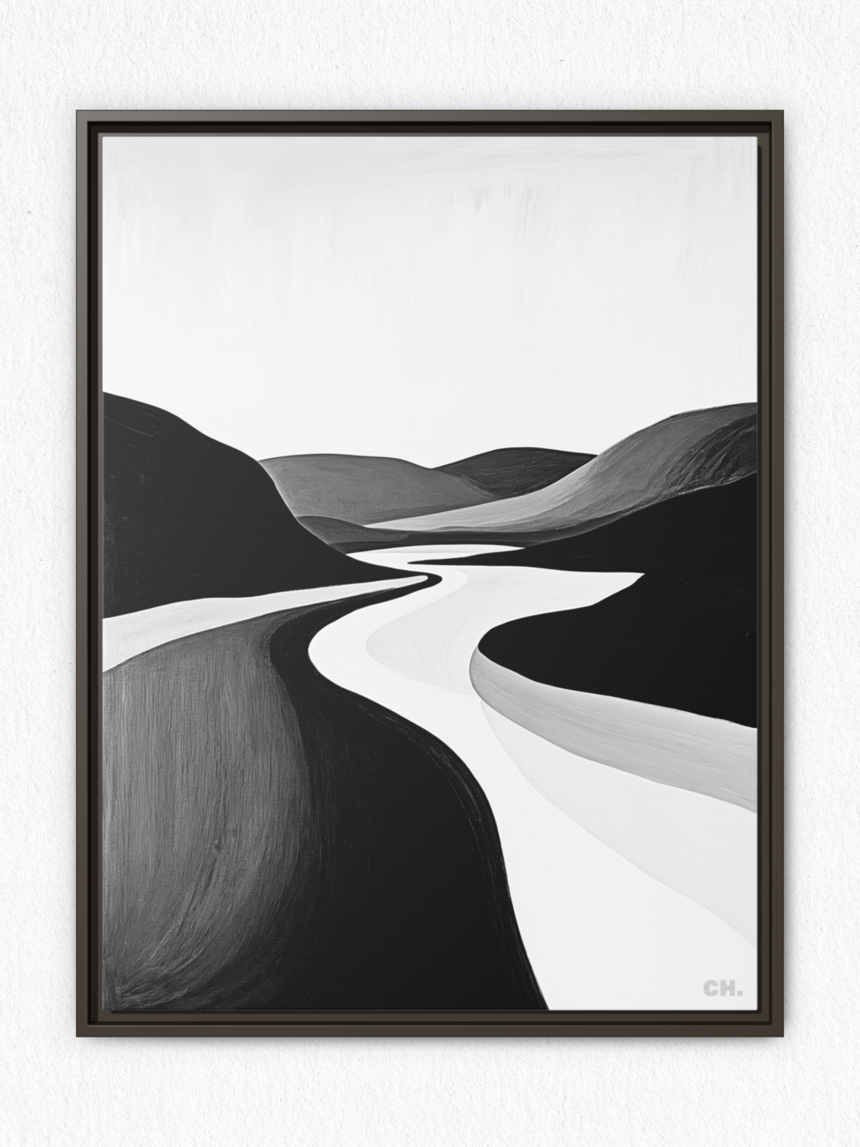 River’s Embrace - Framed Canvas Prints - artisCHt