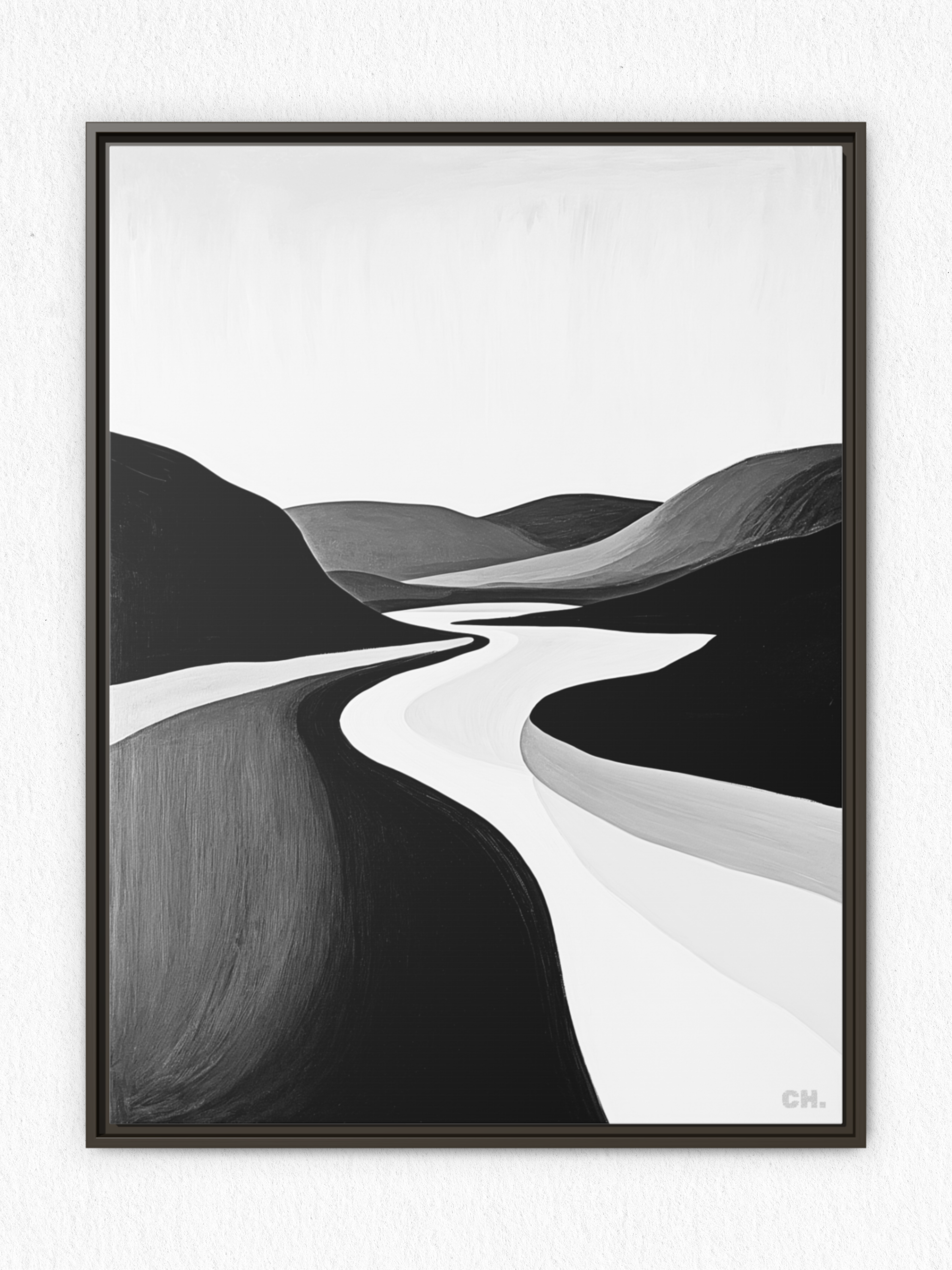 River’s Embrace - Framed Canvas Prints - artisCHt