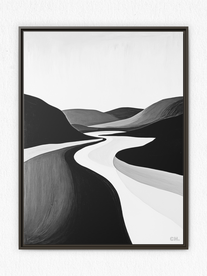 River’s Embrace - Framed Canvas Prints - artisCHt