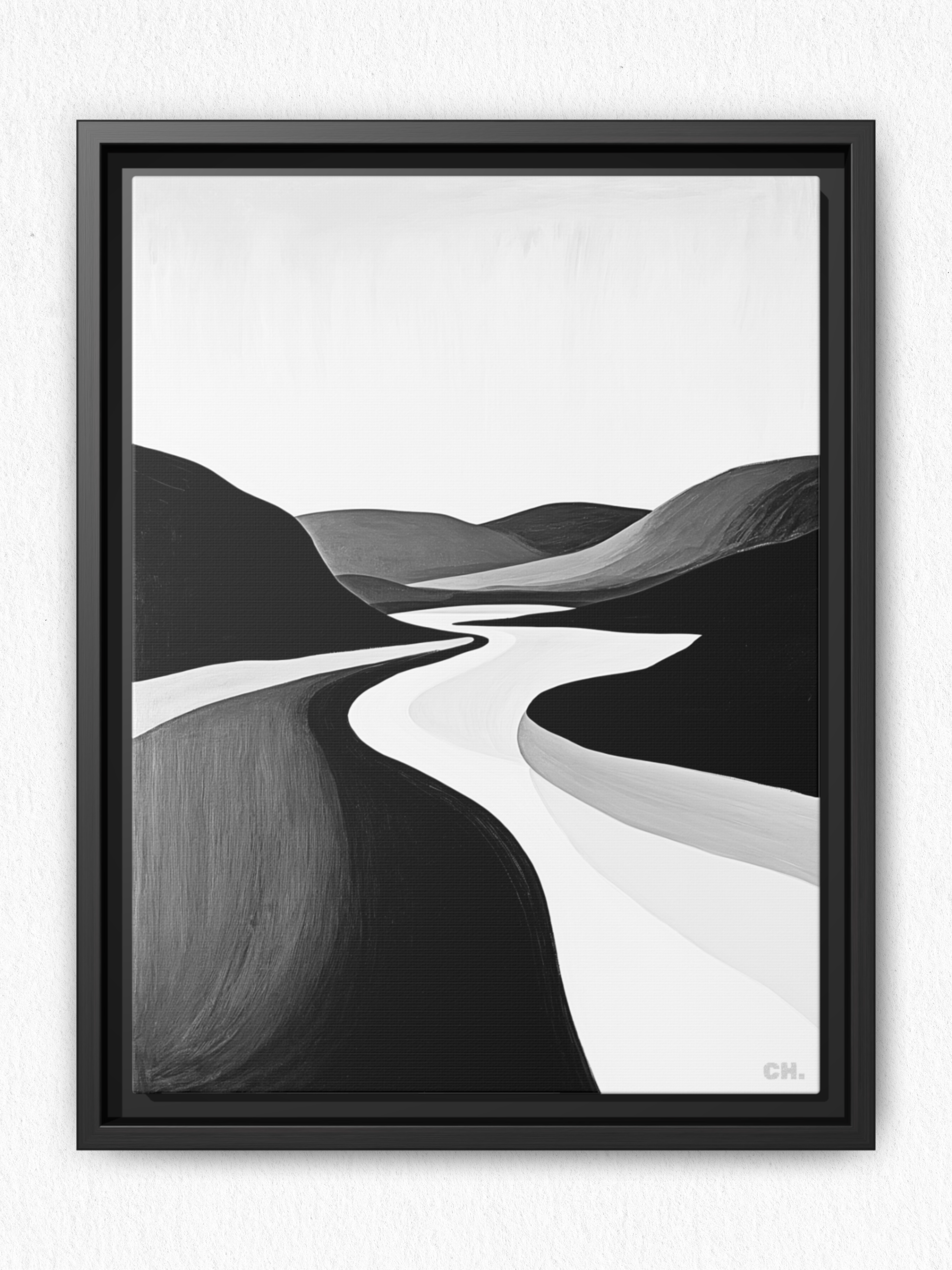 River’s Embrace - Framed Canvas Prints - artisCHt