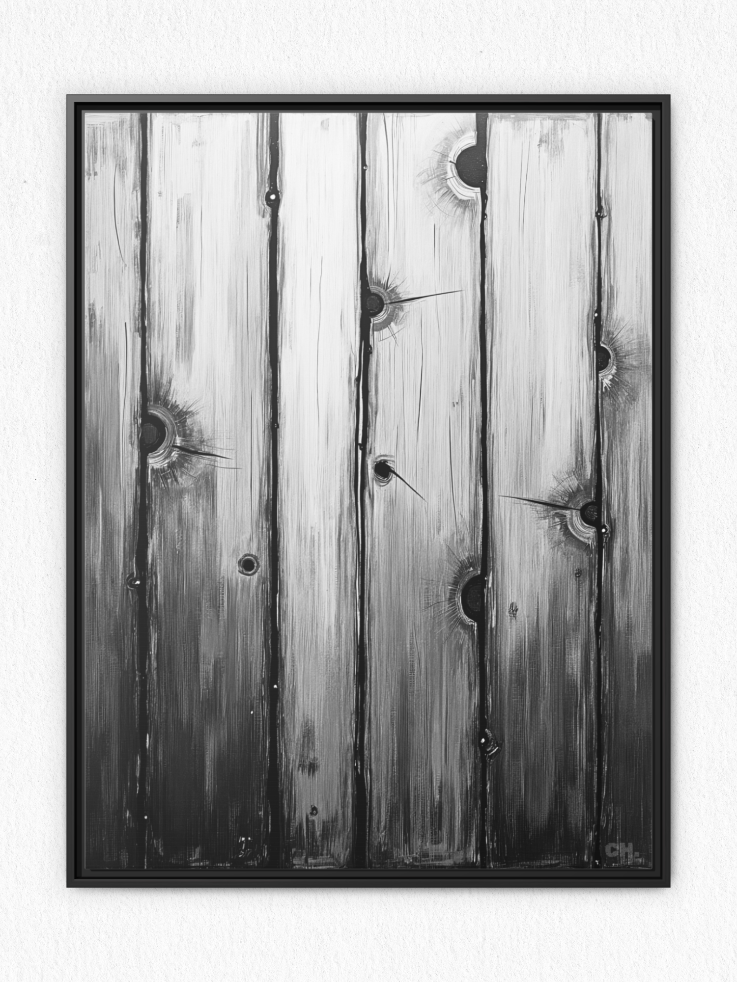 Scars of Conflict - Framed Canvas Prints - artisCHt