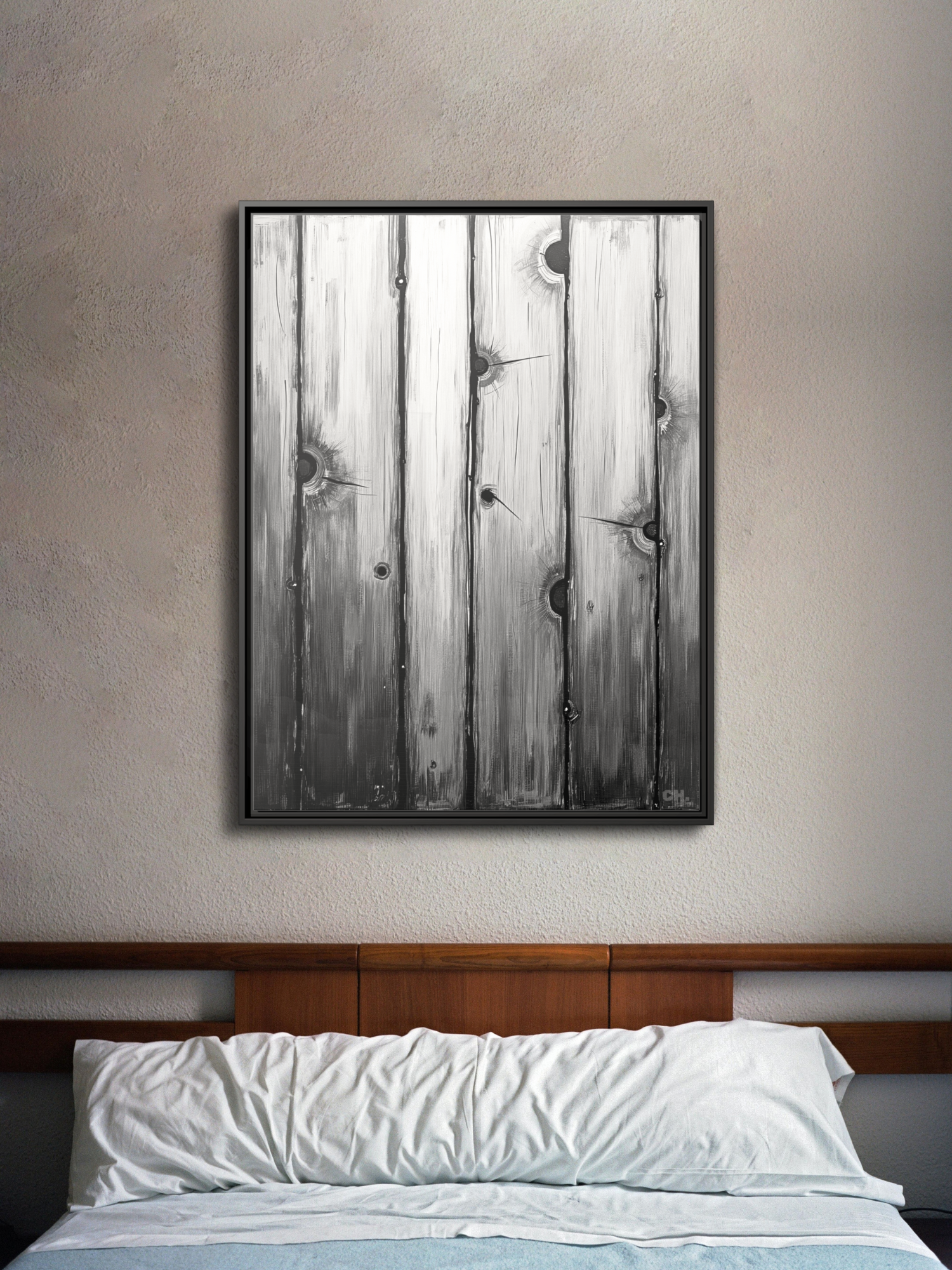 Scars of Conflict - Framed Canvas Prints - artisCHt