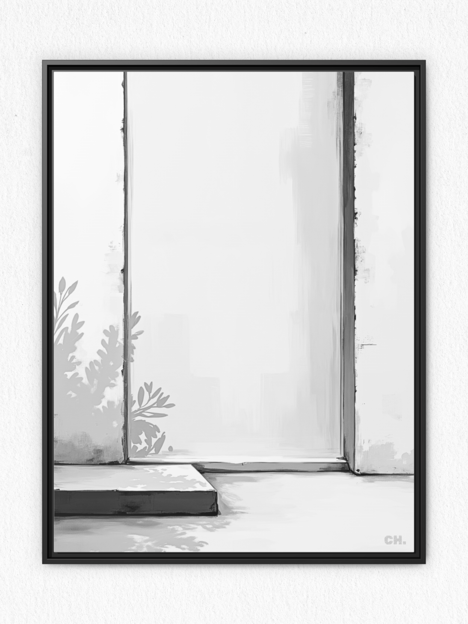 Shadow’s Echo - Framed Canvas Prints - artisCHt