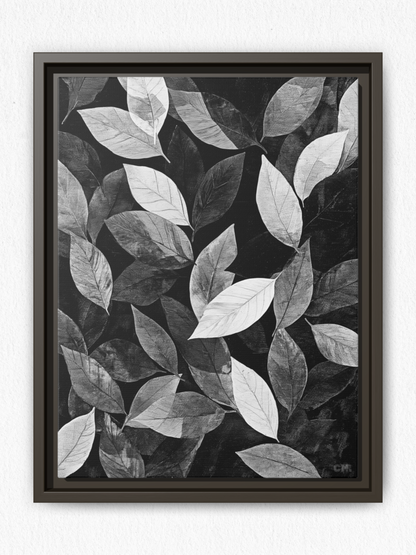 Shadows of Leaves - Framed Canvas Prints - artisCHt