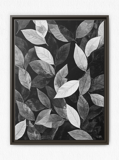 Shadows of Leaves - Framed Canvas Prints - artisCHt