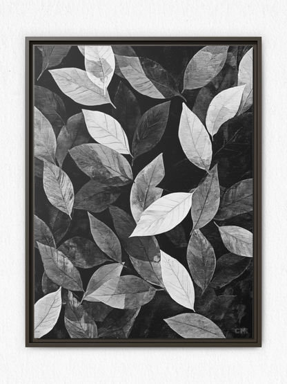 Shadows of Leaves - Framed Canvas Prints - artisCHt