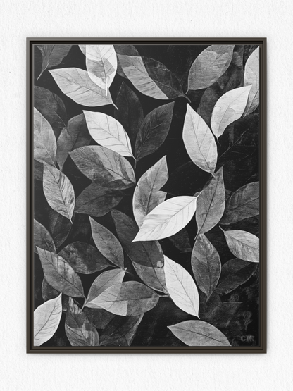 Shadows of Leaves - Framed Canvas Prints - artisCHt