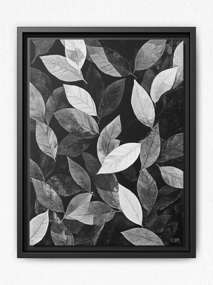 Shadows of Leaves - Framed Canvas Prints - artisCHt