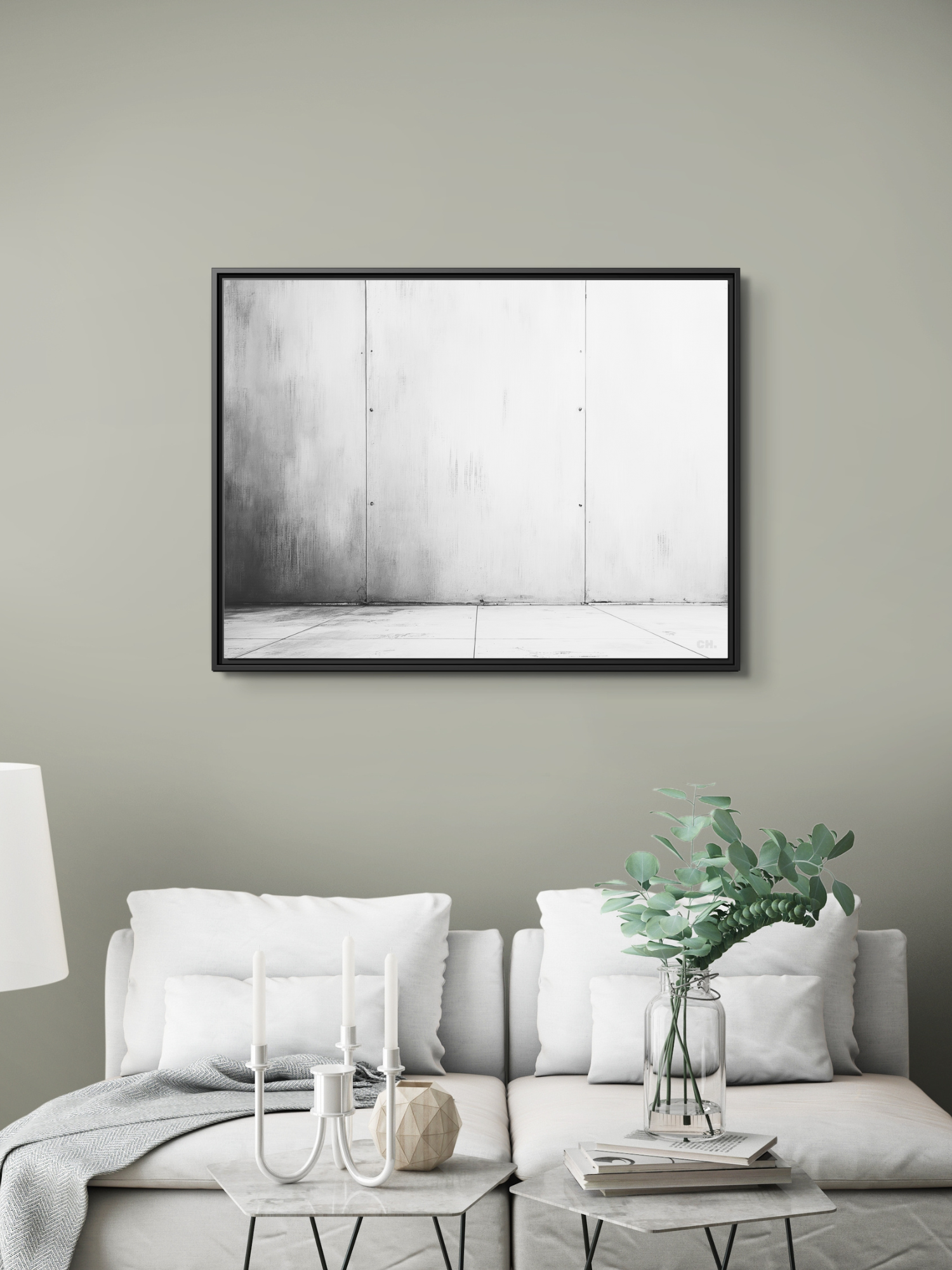 Silent Divide - Framed Canvas Prints - artisCHt