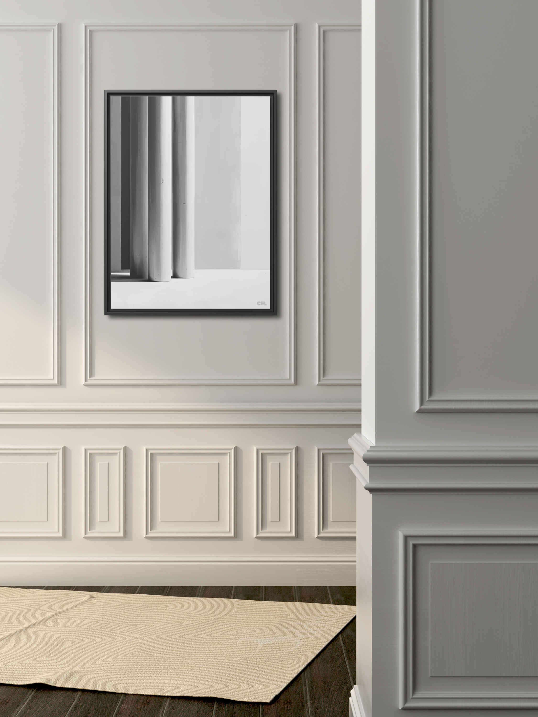 Silent Pillars - Framed Canvas Prints - artisCHt