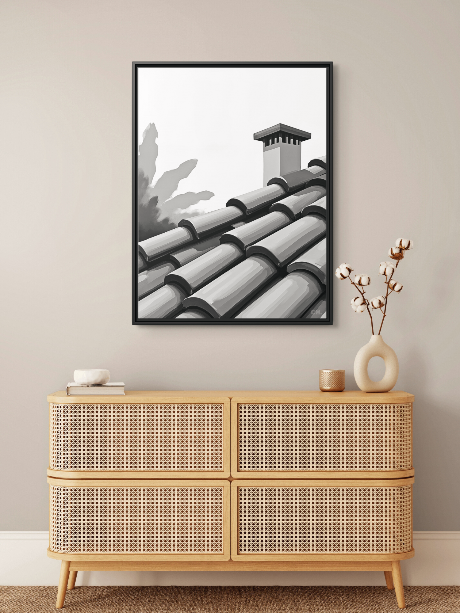 Skyward Gaze - Framed Canvas Prints - artisCHt