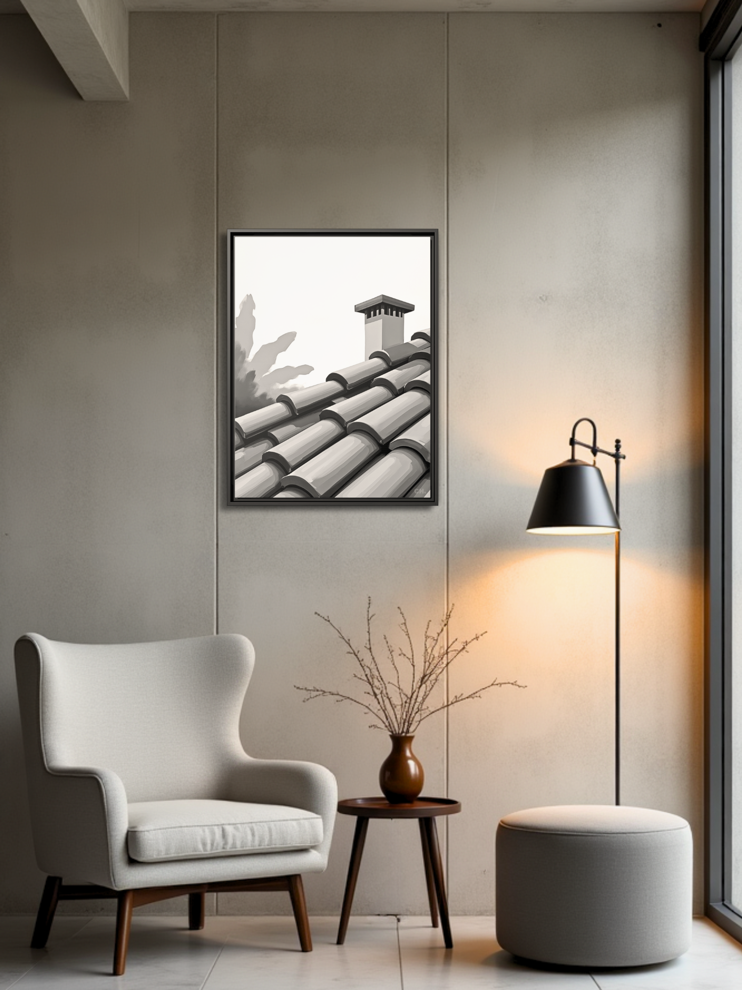 Skyward Gaze - Framed Canvas Prints - artisCHt