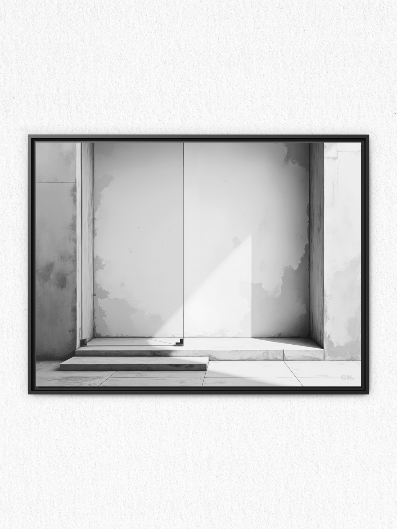 Step into Shadow - Framed Canvas Prints - artisCHt