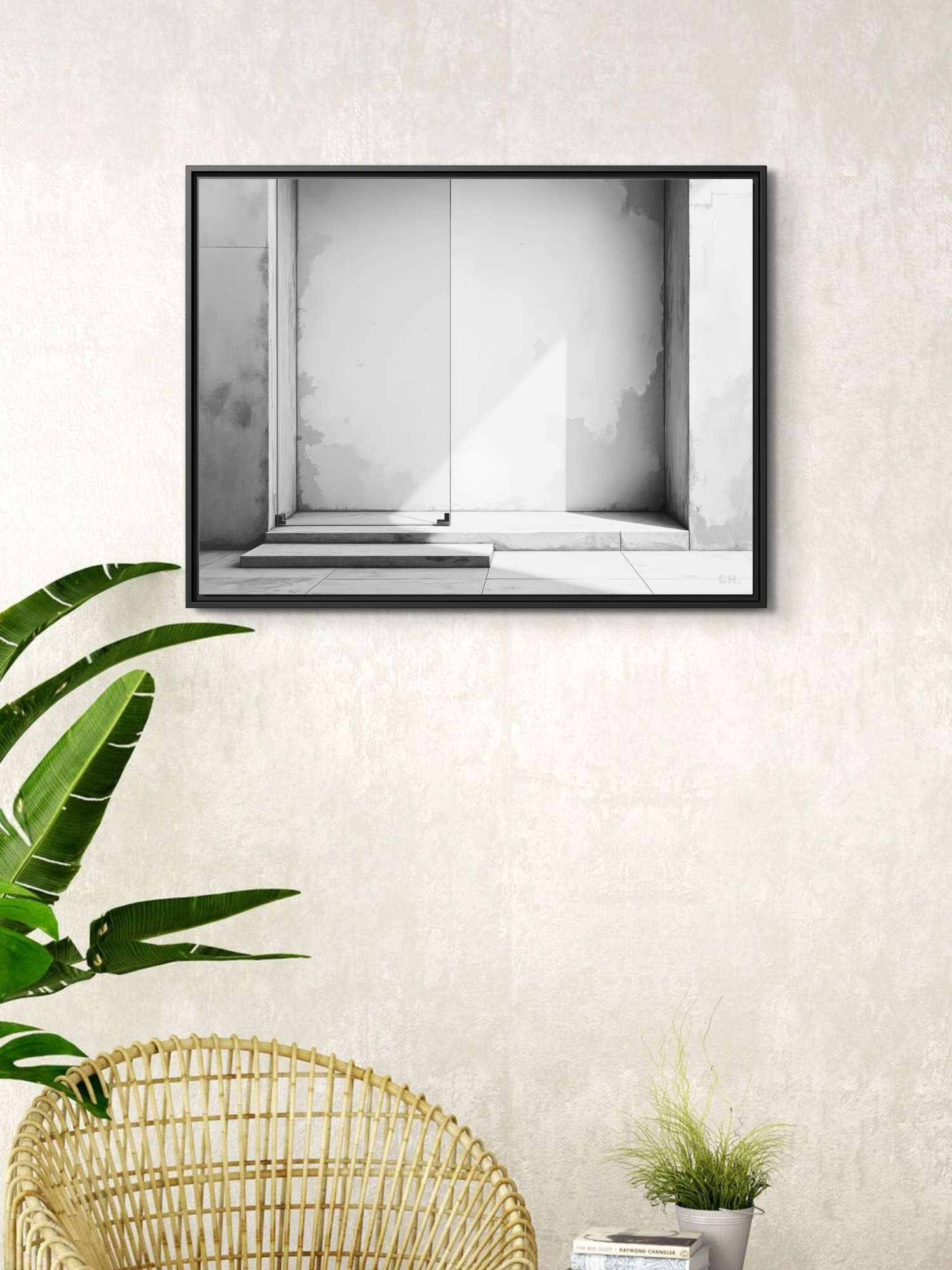 Step into Shadow - Framed Canvas Prints - artisCHt