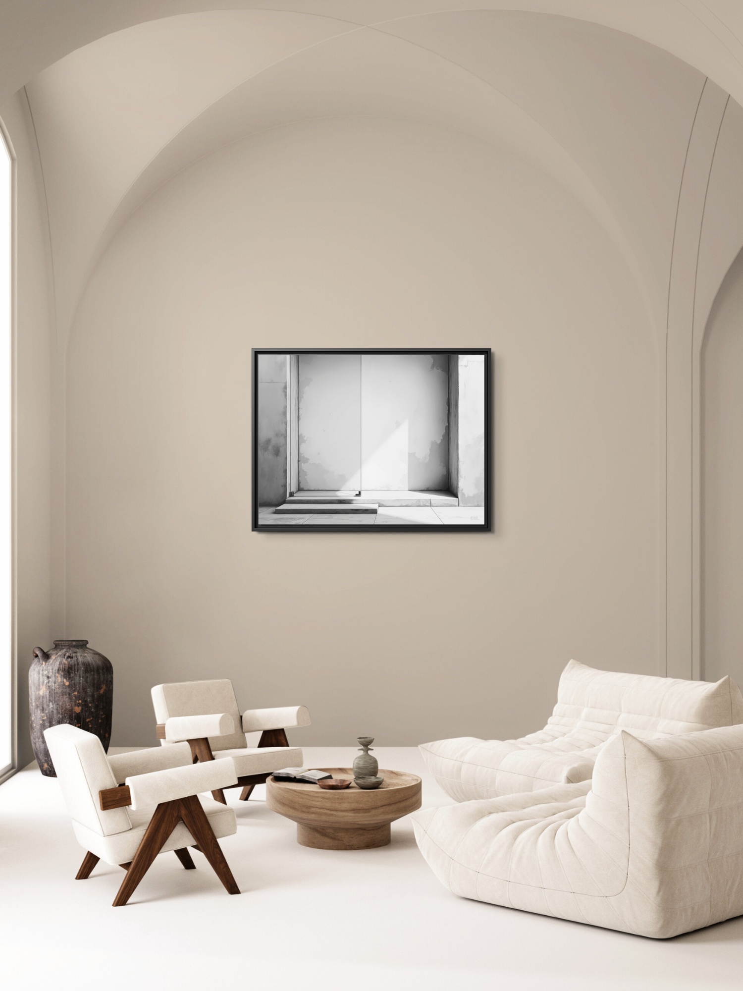 Step into Shadow - Framed Canvas Prints - artisCHt