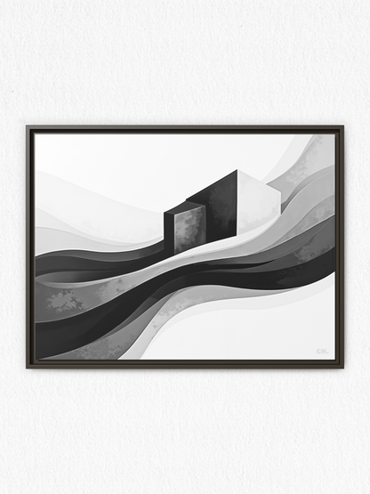 Structural Current - Framed Canvas Prints - artisCHt
