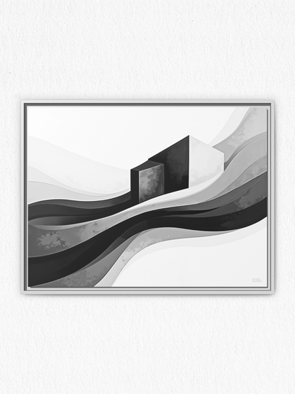 Structural Current - Framed Canvas Prints - artisCHt