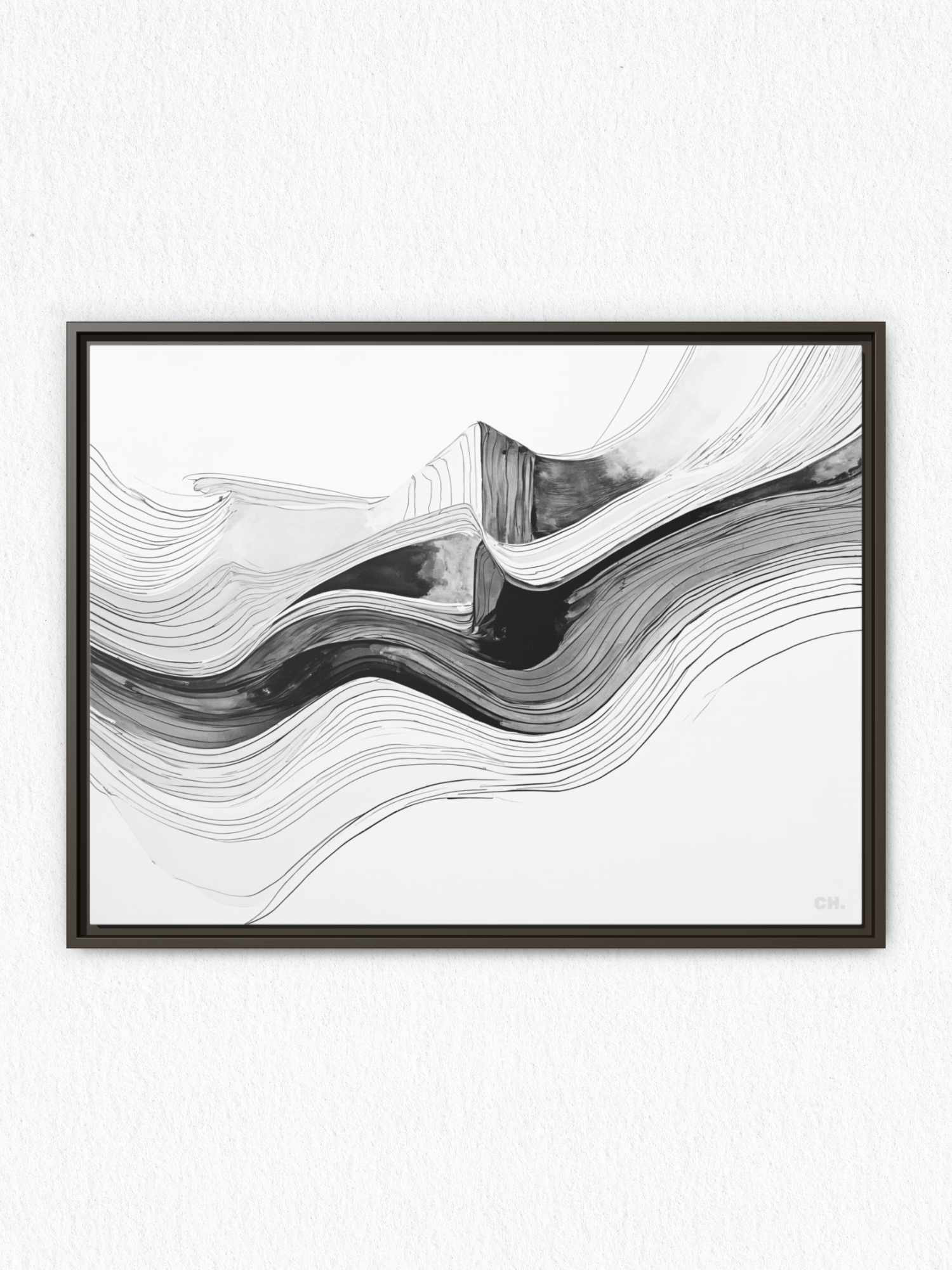 Waves of Memory - Framed Canvas Prints - artisCHt