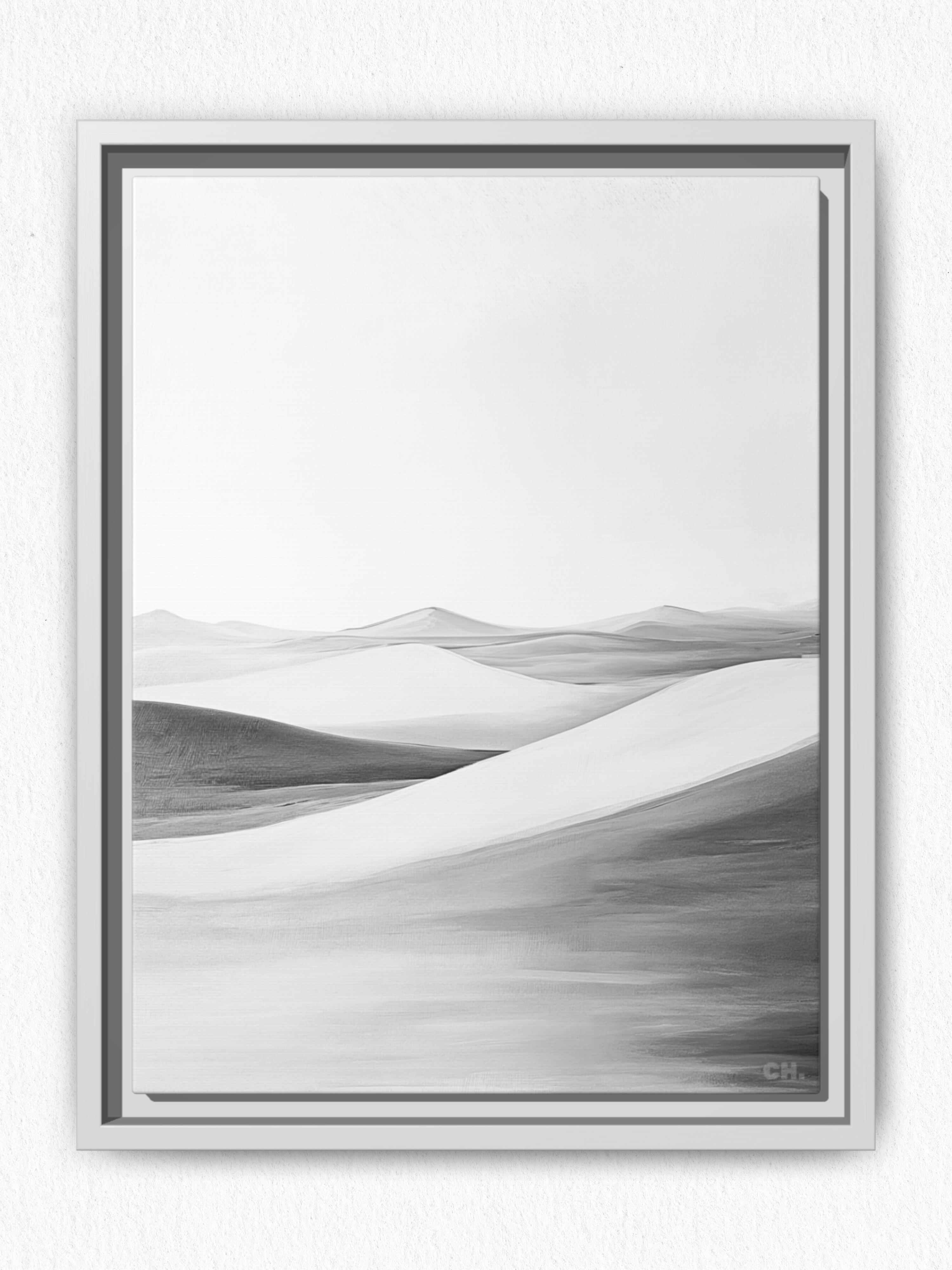 Waves of Silence - Framed Canvas Prints - artisCHt