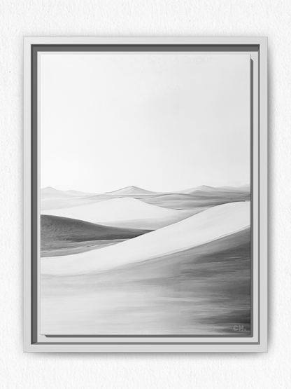 Waves of Silence - Framed Canvas Prints - artisCHt