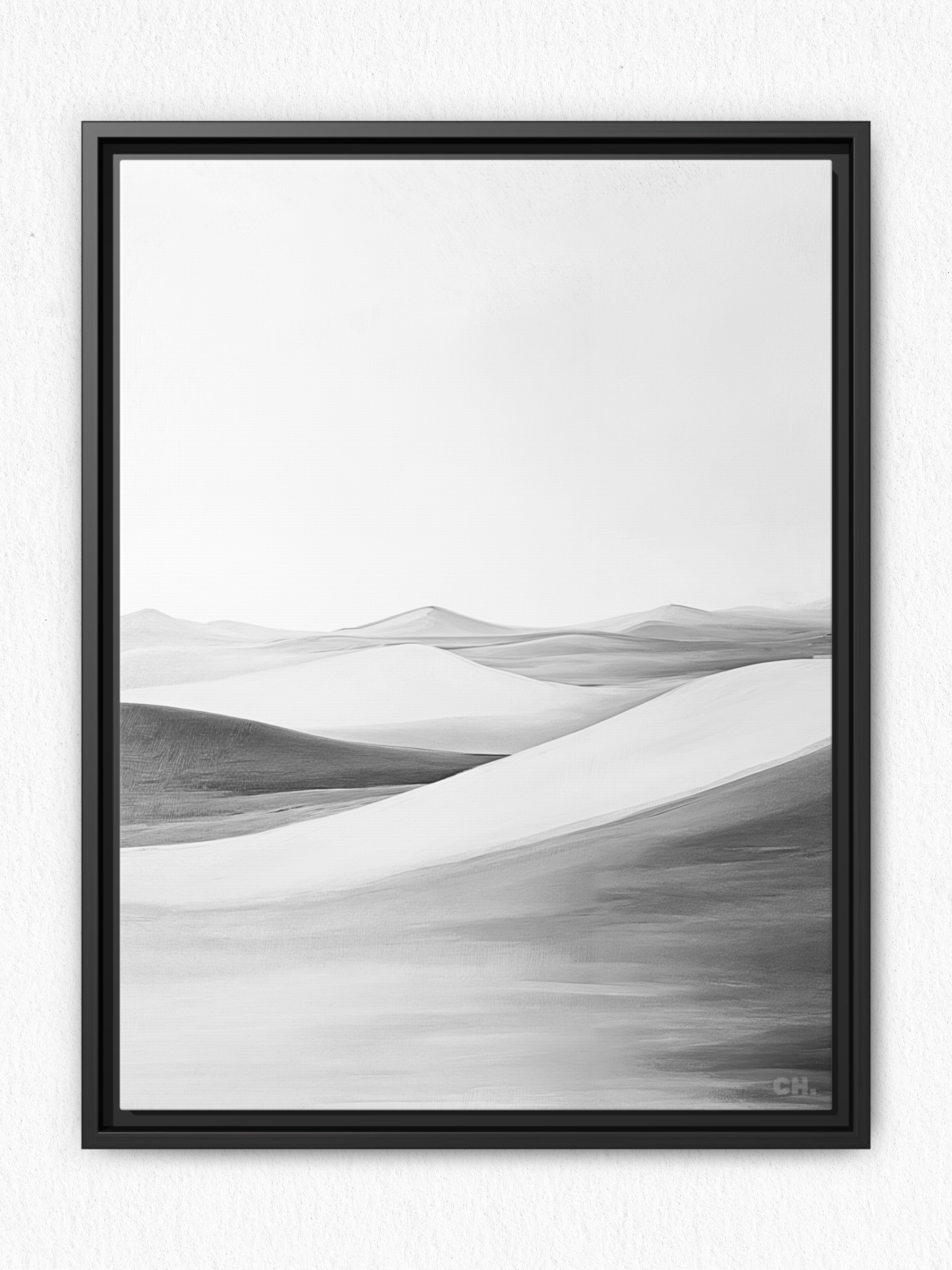 Waves of Silence - Framed Canvas Prints - artisCHt