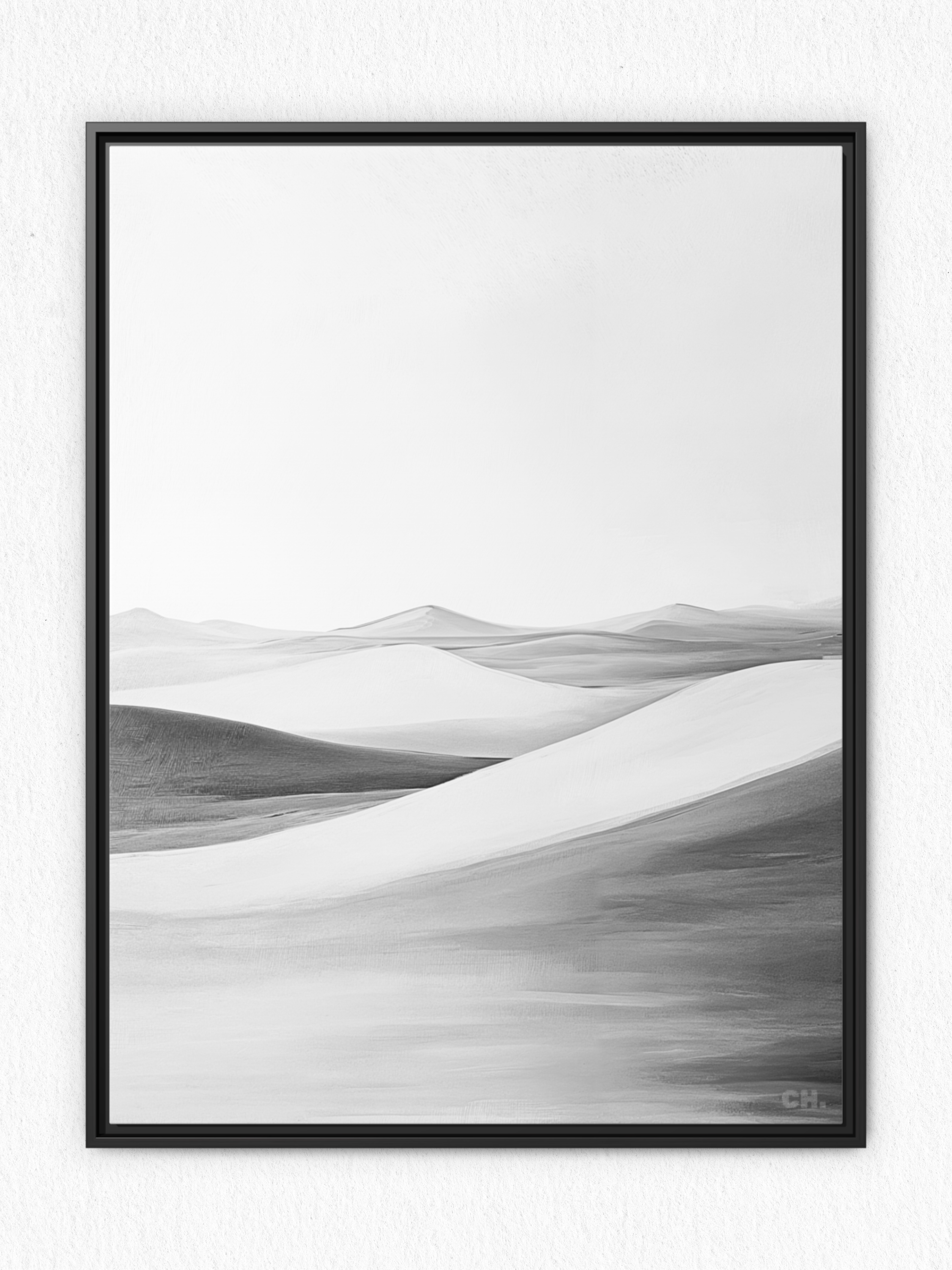 Waves of Silence - Framed Canvas Prints - artisCHt
