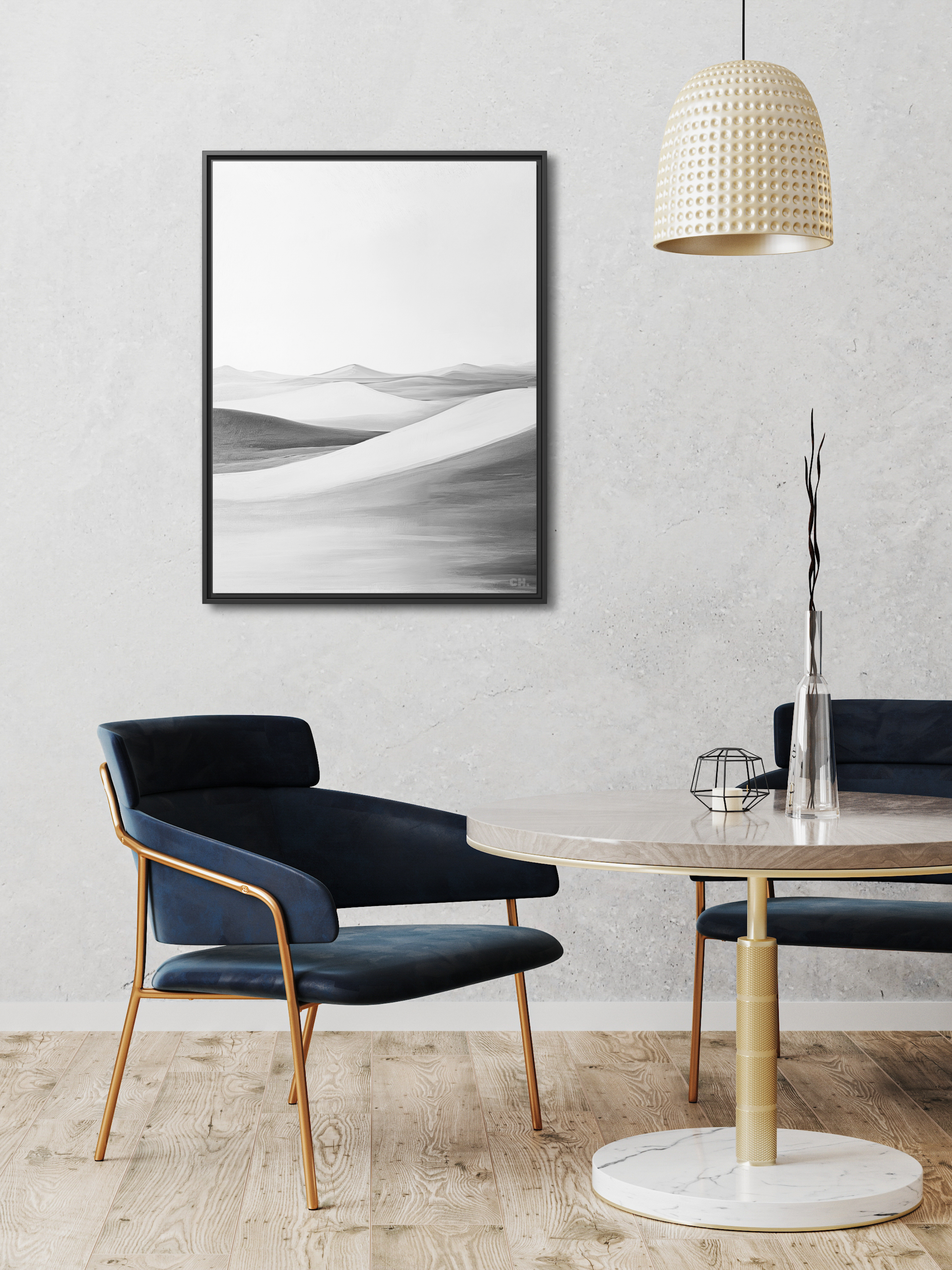 Waves of Silence - Framed Canvas Prints - artisCHt