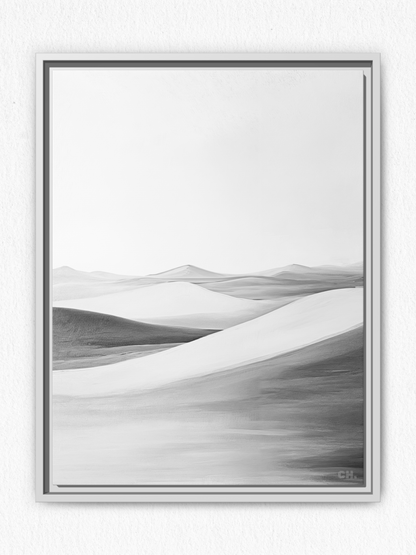 Waves of Silence - Framed Canvas Prints - artisCHt