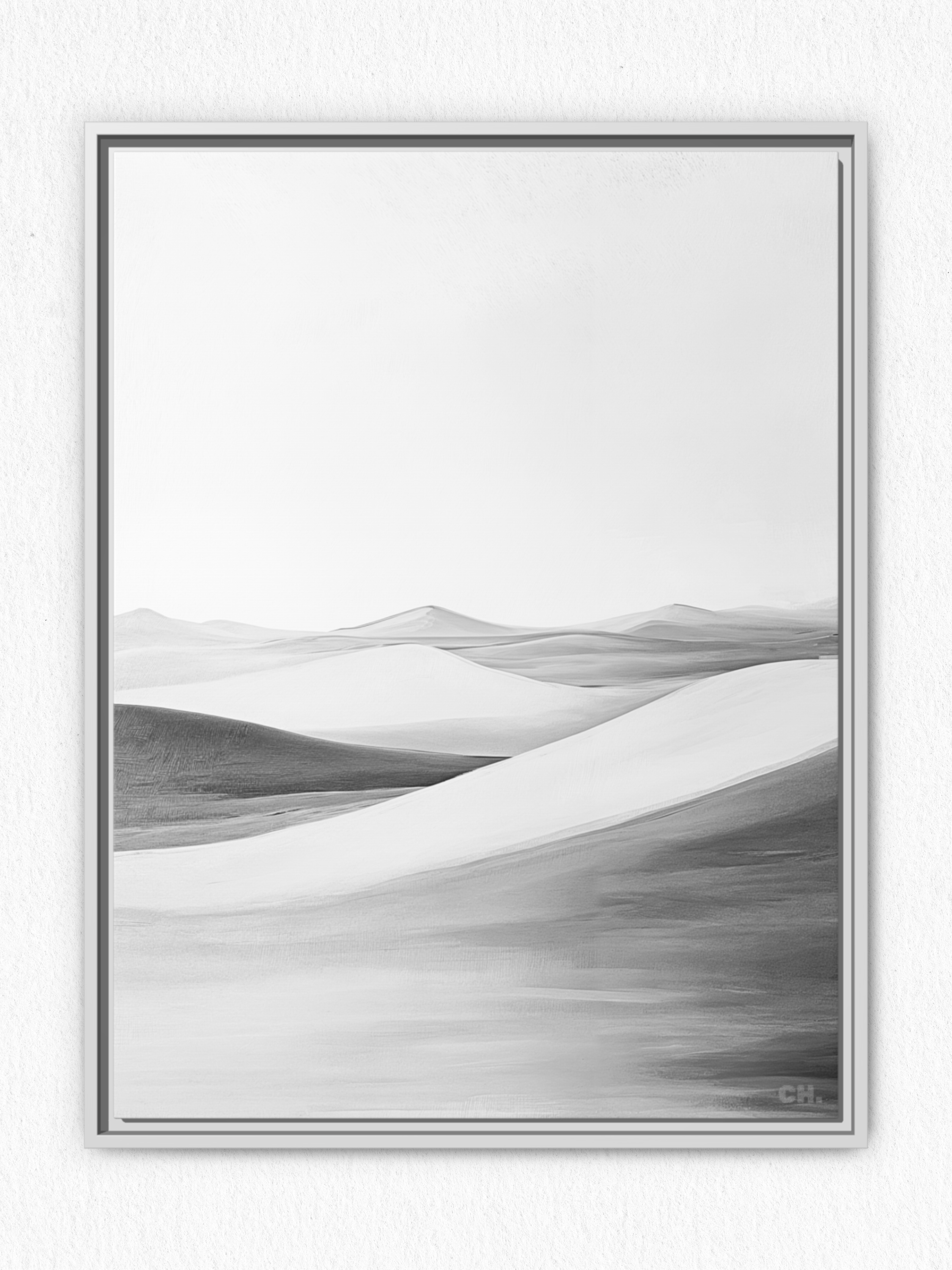 Waves of Silence - Framed Canvas Prints - artisCHt