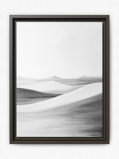 Waves of Silence - Framed Canvas Prints - artisCHt