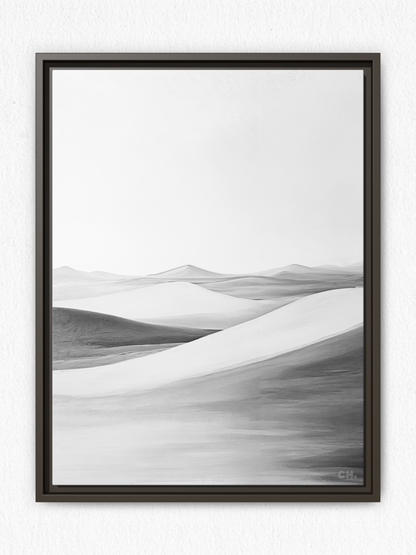 Waves of Silence - Framed Canvas Prints - artisCHt