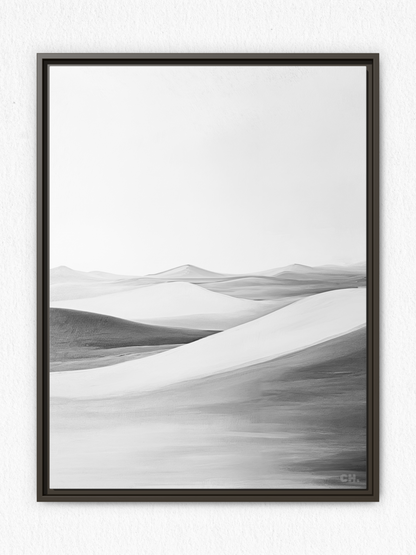 Waves of Silence - Framed Canvas Prints - artisCHt
