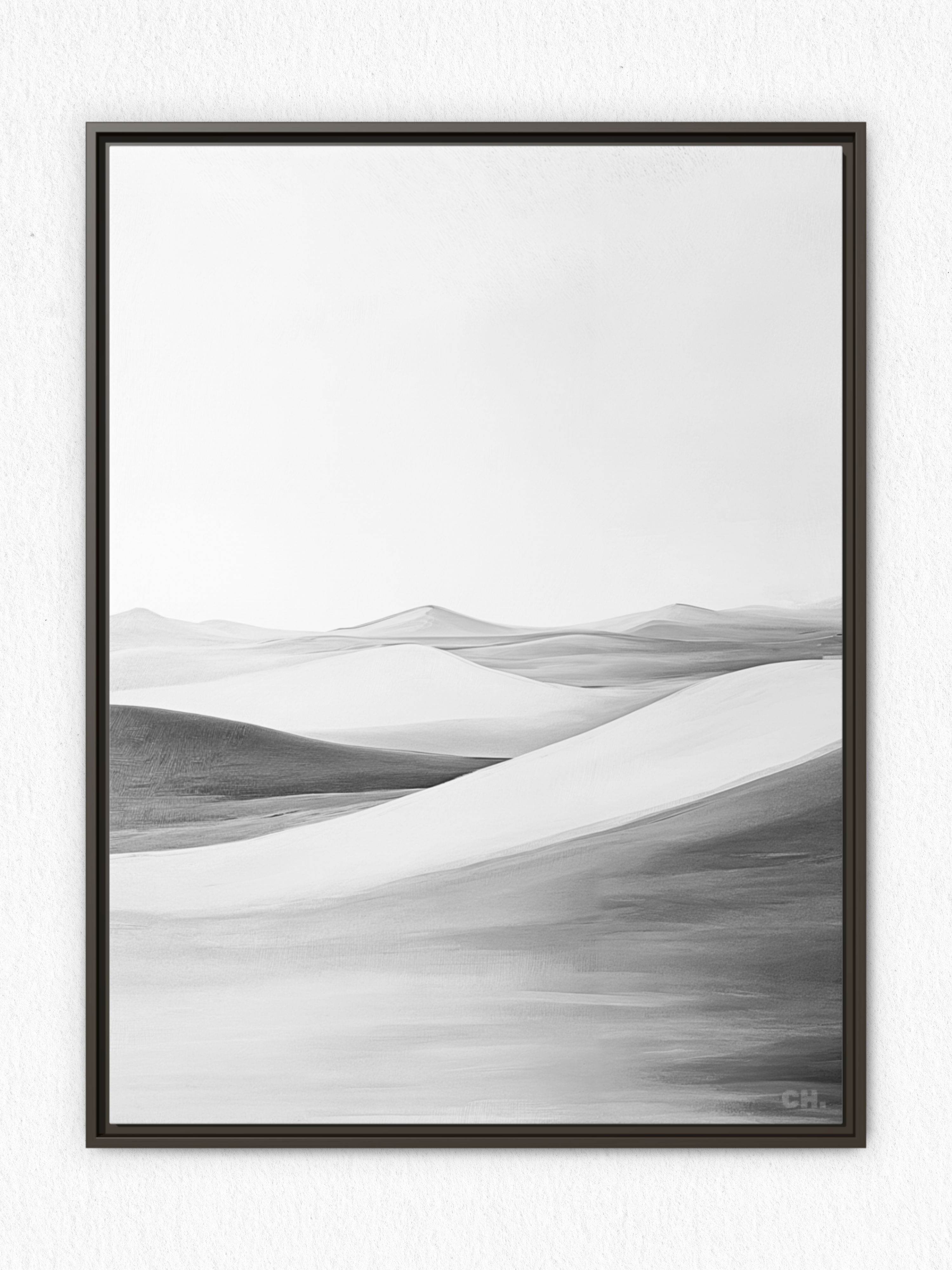 Waves of Silence - Framed Canvas Prints - artisCHt