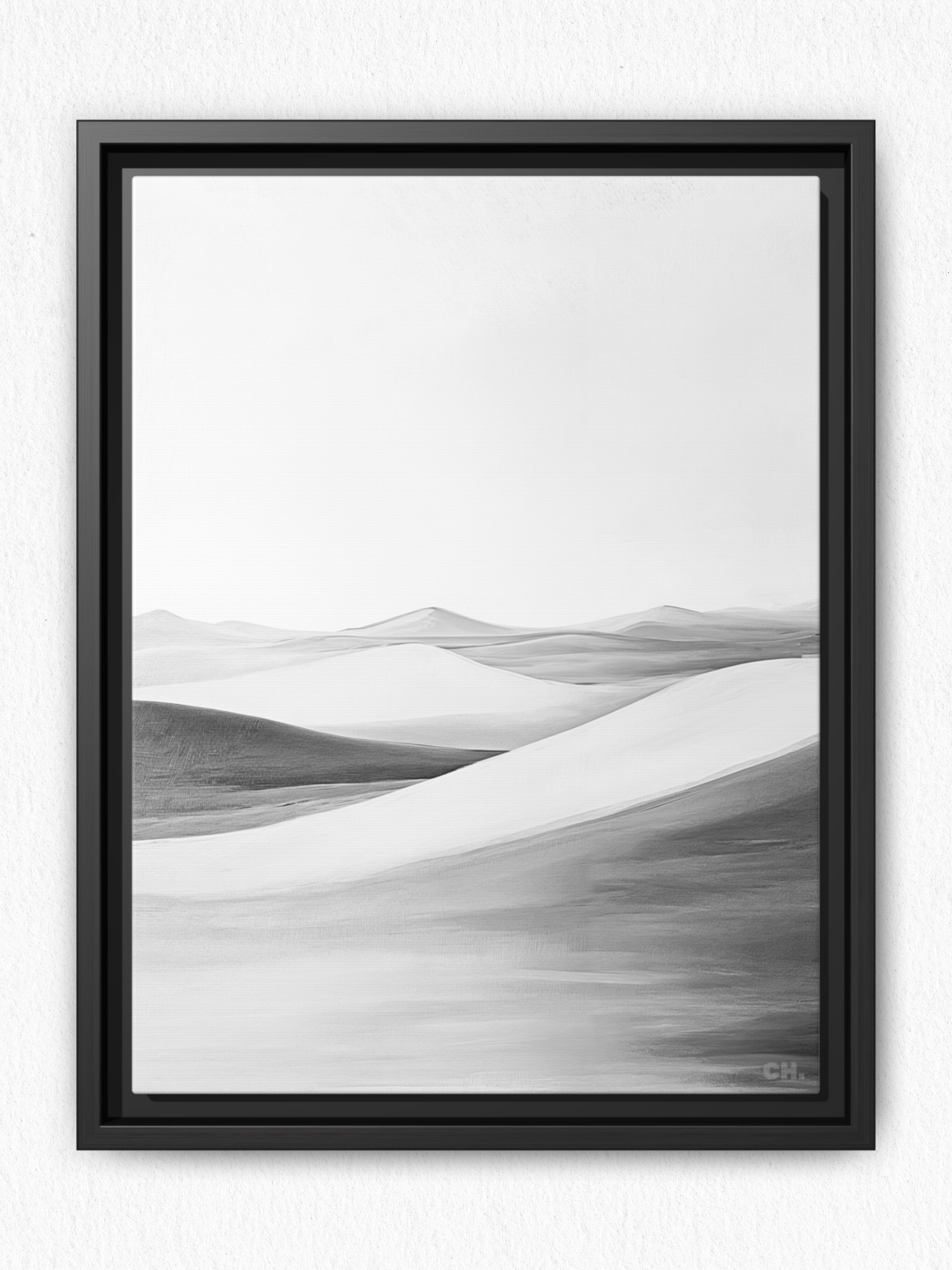 Waves of Silence - Framed Canvas Prints - artisCHt